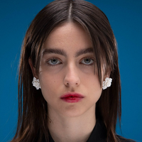 Andres Gallardo / Rose Earrings White
