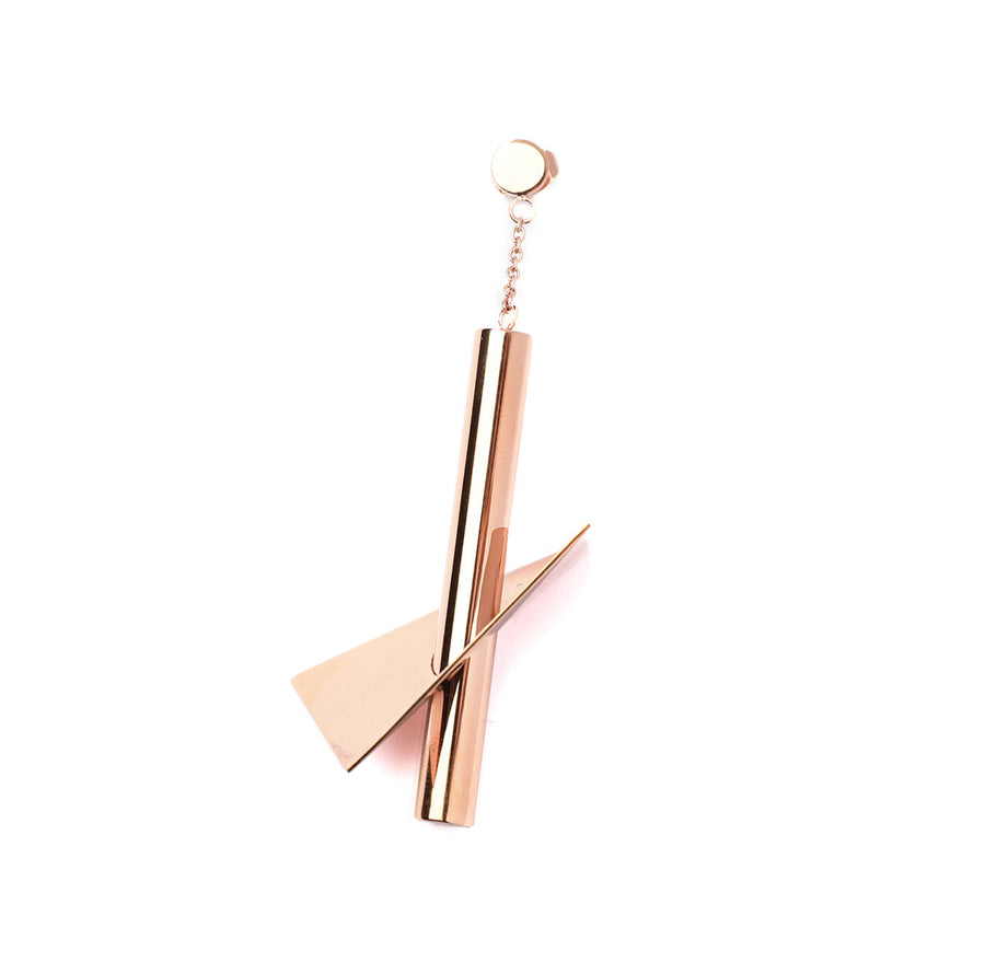 Shannnam / Intersect Earring • Rose Gold