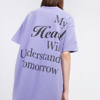 My Heart My Head / Oversized Long Tee • Purple