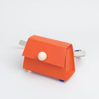 Mini Trapezoid Belt & Shoulder Bag • Orange