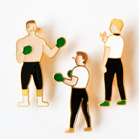 Knockout / Brooch • 4 colour options
