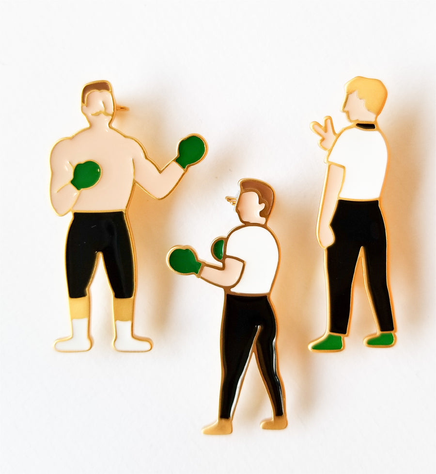 Knockout / Brooch • 4 colour options