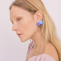 Diamond & Circle Earrings • Set of 12 Pairs