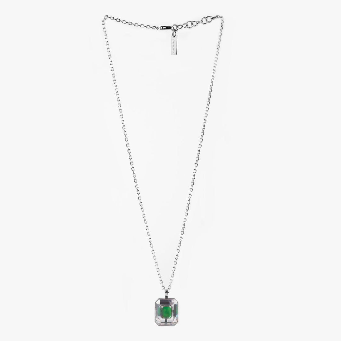 Percy Lau / Emerald Cut Pendant Necklace