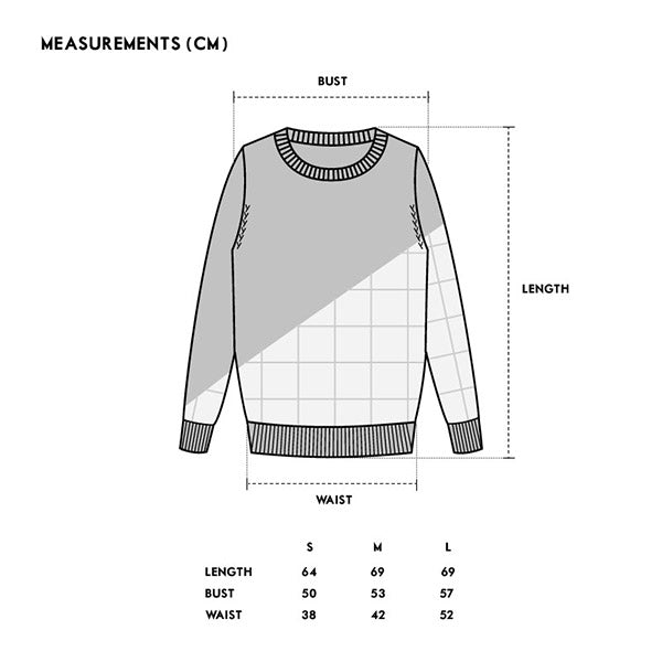 Fill in the Grids / Wool Cashmere-Blend Sweater • Light Blue