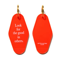 MMG Keyring • Orange • Look for the good in others.
