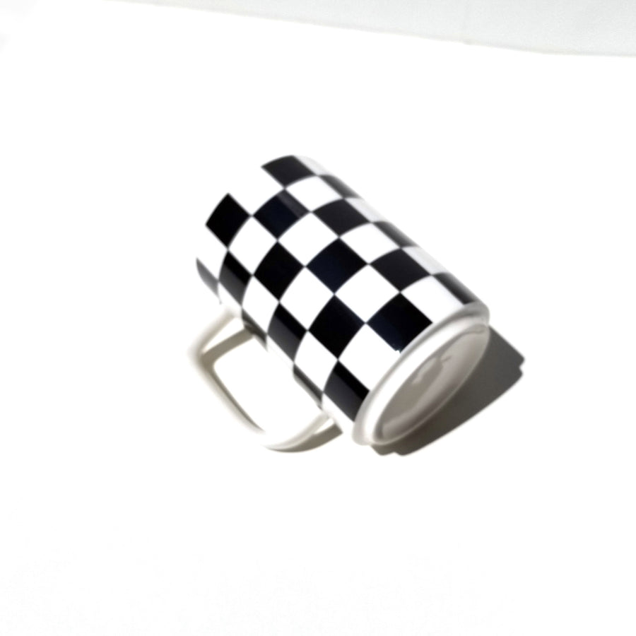 Ceramic Checkered Mug