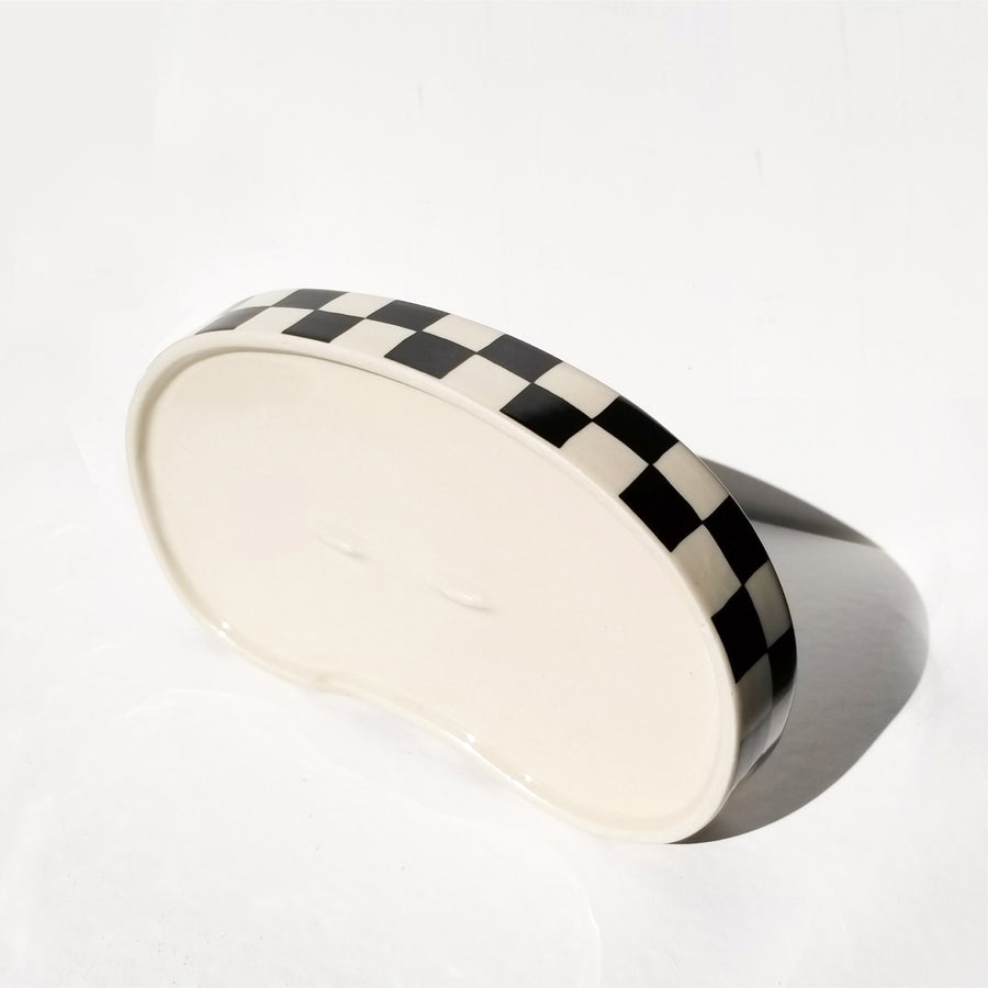 Ceramic Checkered Tray