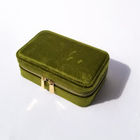 Velvet Jewellery Case Set • Daylight  Green