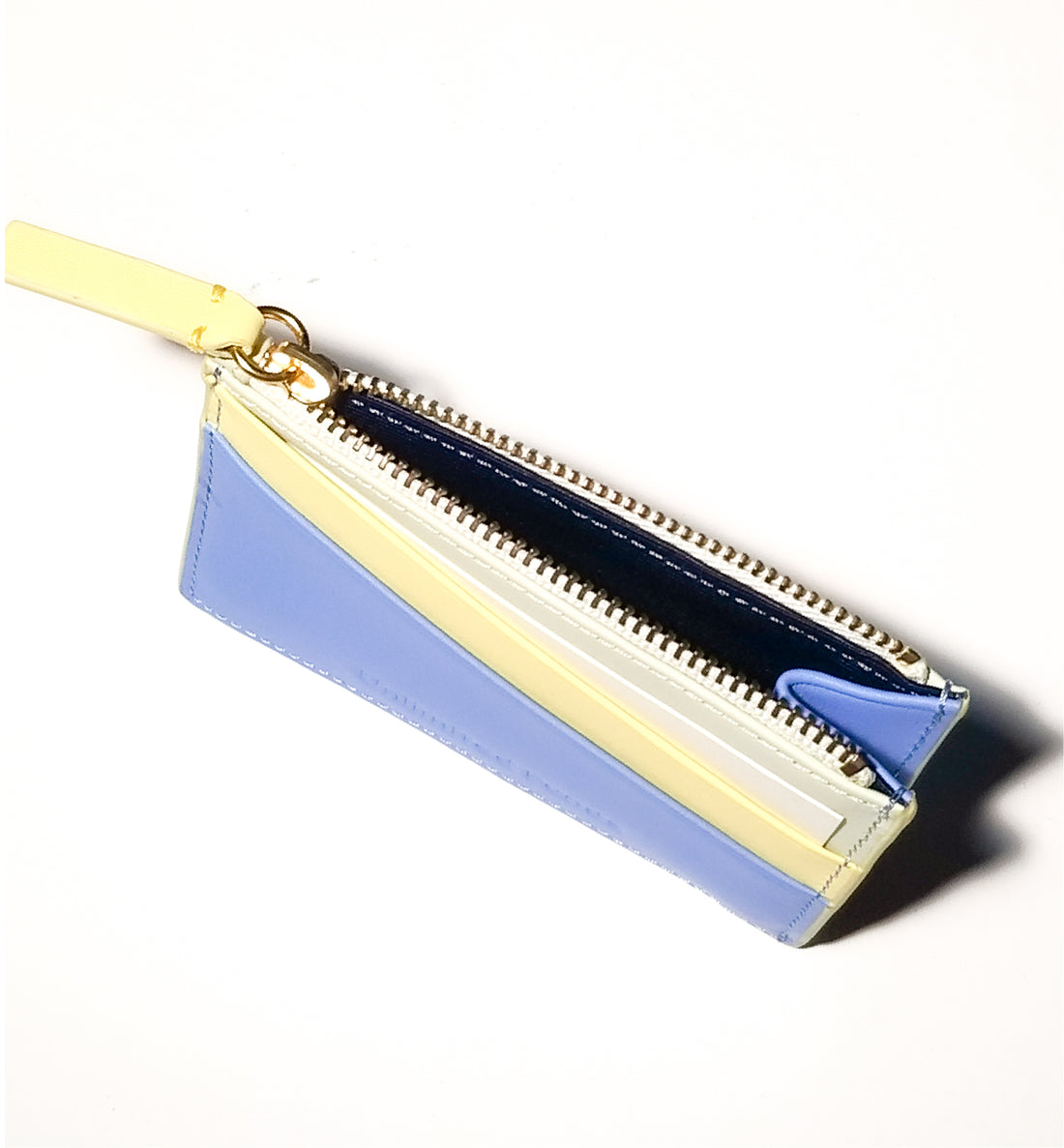 'Unlimited Funds' Zipped Card Holder • Yellow